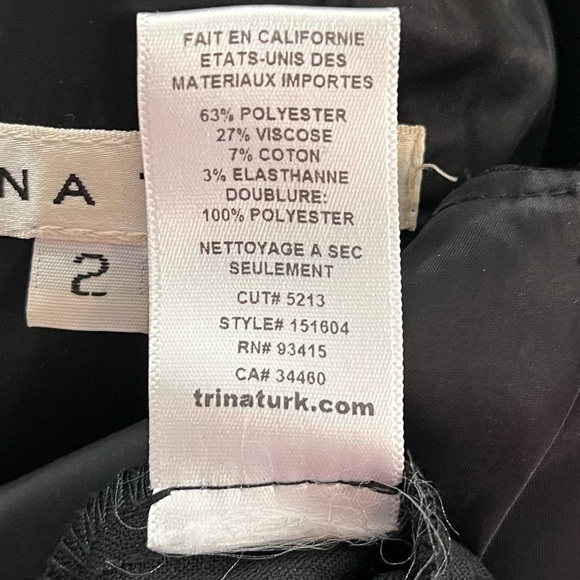 TRINA TURK Solid Black Jumpsuit Peekaboo Back - Picture 10 of 10